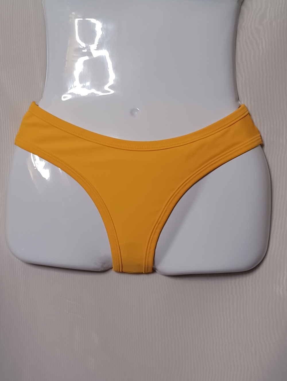 Tea You Women’s Yellow Bikini Bottom - Classic Hipster Swimwear. Size L